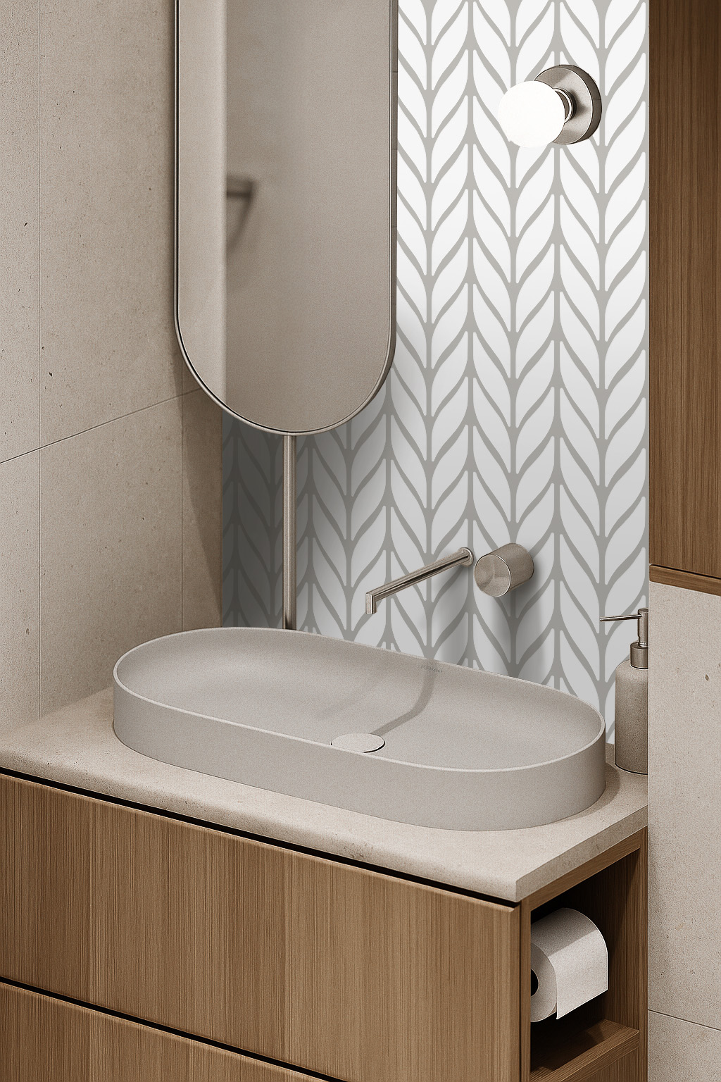 Mozaika ceramiczna jako dekoracja ściany w łazience