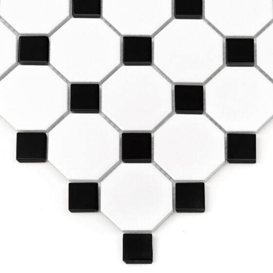 Płytka Mini Octagon B&W 55 matt